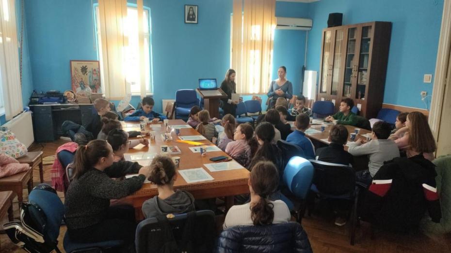 Atelier de pictură icoane pe sticlă la Centrul educațional al Protopopiatului Dorohoi